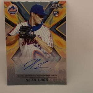 Seth Lugo Topps Fire 2017 RC Rookie Autograph FA-SL 125/500 (012)